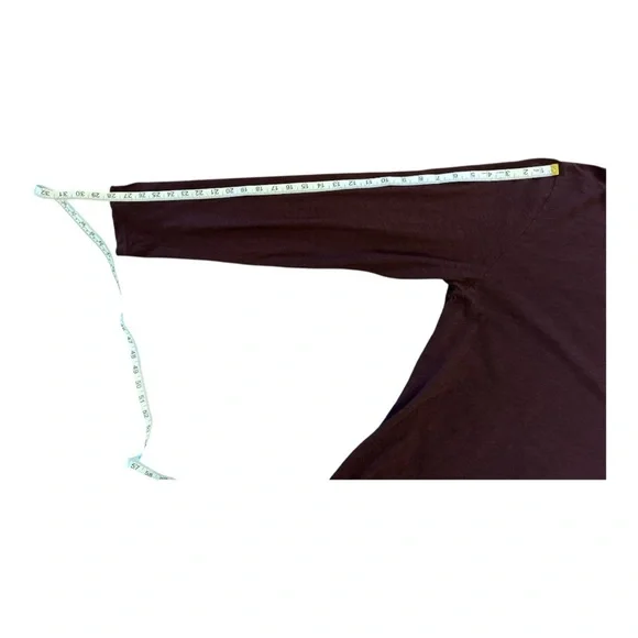 Vuori Long Sleeve Rise Tee Ruby Sz XXL Athleisure Athletic Casual Maroon - Picture 13 of 14